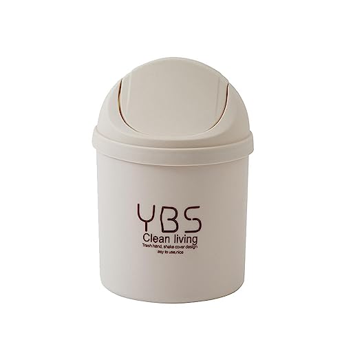 Mini caneca de basura para escritorio, blanco miniatura 2
