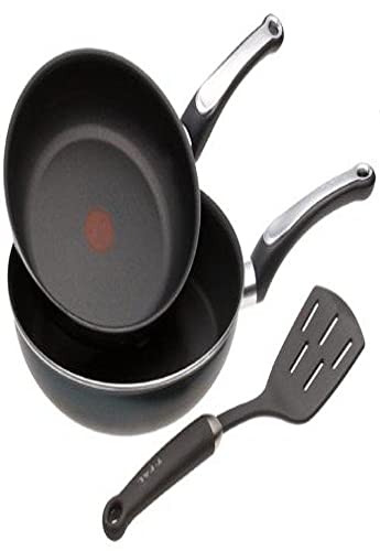 T-fal Perfection Total - Juego de desayuno antiadherente de 3 piezas, color gris