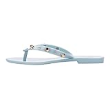 Melissa Harmonic Studs II Flip Flops for Women - Bold & Trendy Jelly Flip Flops with Metallic Studs, Slip On Summer Shoes for Women, Adult Jellies, Women's Jelly Shoes, Blue, 5