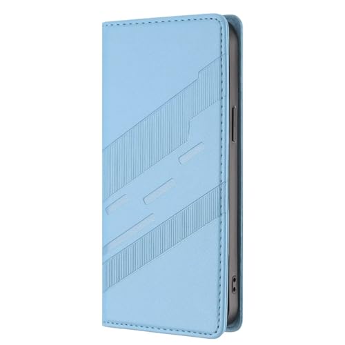 Funda de piel para Samsung Galaxy A23/M13, Samsung Galaxy A23/M13, funda con tarjetero, funda para teléfono móvil, funda de piel con tapa, funda protectora para teléfono móvil, color azul claro
