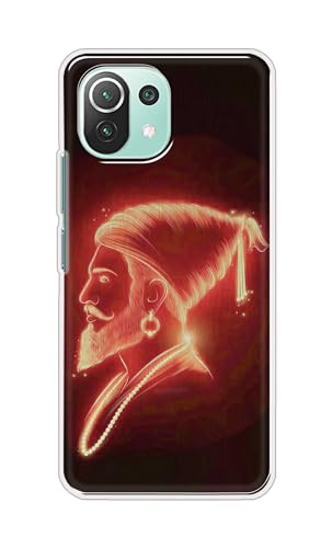 Image of PRINTFIDAA Printed Hard Back Cover Case for Mi 11 Lite | Mi 11 Lite NE 5G Back Cover (Chatrapati Shivaji Maharaj) -112