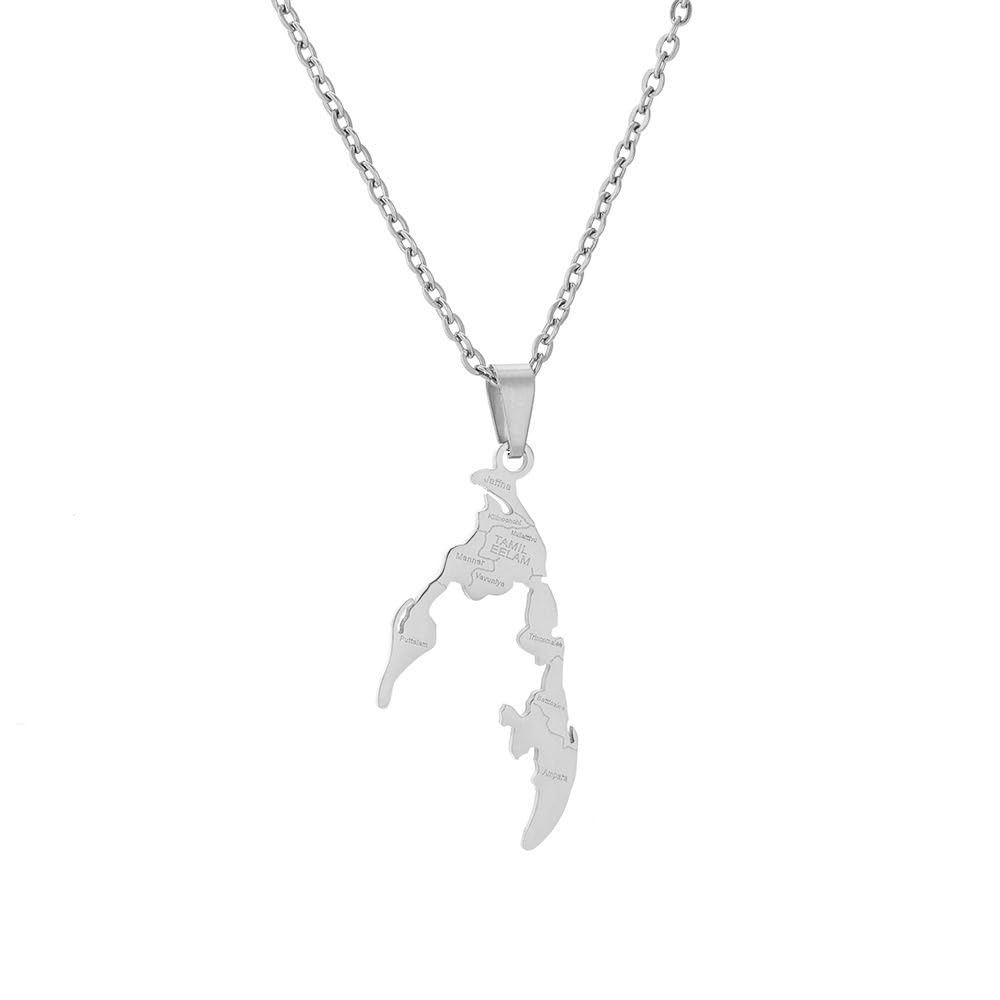 Malta Karten Anhänger Halskette - Vintage Unisex Schmuck Mit Patriotischem Design