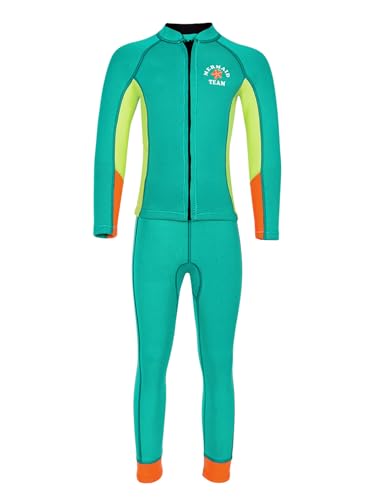 Kaerm Girls Full Wet Suit 2.5mm Neoprene Swimsuit Swim Tops Pants Set in Cold Water for Surfing Diving2