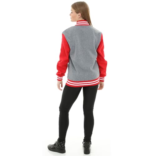 Varsity Letterman Jacket Plain Colorblock Kids Boy Girl2
