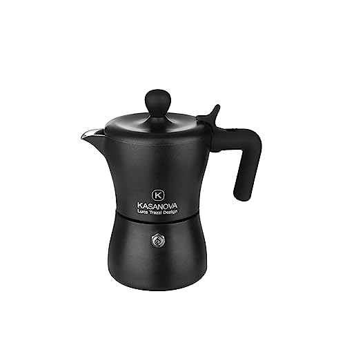 KASANOVA Cafetera de 3 tazas K - Line Design Luca Trazzi