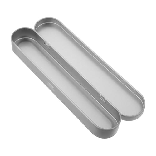 POPETPOP Caja De Almacenamiento Para Raspadores De Lengua De Organizador Multiusos Tapa Abatible Para Guardar Herramientas De Cuidado Personal Pinzas De Pestañas y Bolígrafos