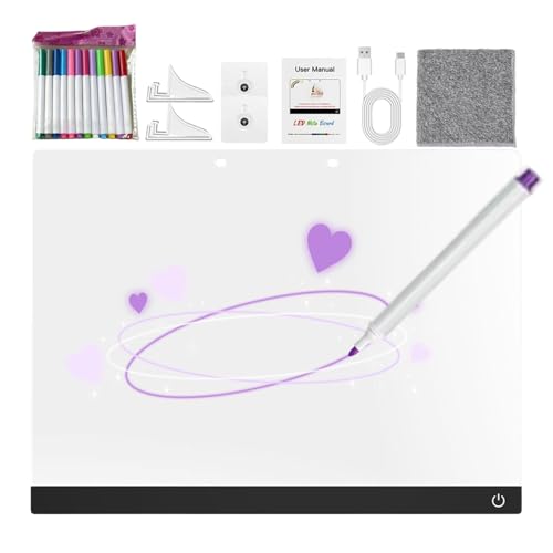 Tableau de Dessin Lumineux LED idéal en voyage et à la maison pour occuper les garçons et filles