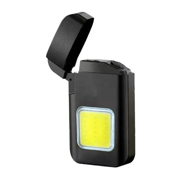 COB Lighter Flashlight, Pocket-Sized, Waterproof, USB Rechargeable, Portable Work Light | Dual Arc Plasma Lighter with COB LED Flashlight | Portable Flameless Electric Lighter-image-27