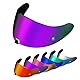 PSLER Helm Visier für EXO 520 1400 R1 - Verspiegelt Helmvisier für Scorpion EXO 391 520 1400 R1 Getöntes Visier Motorradhelm Zubehör Ersatz(Dunkelviolett)