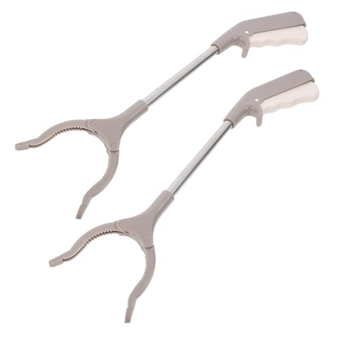 Hohopeti Long Reach Garbage Grabber Tool Grabber Clamp for Elderly Easy Pickup and Reaching for Cleaning