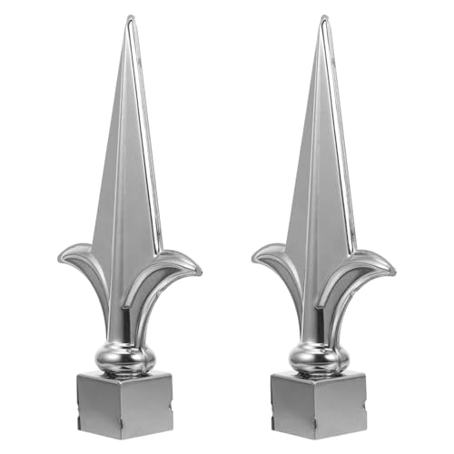 SUPVOX 2pièces Embouts De Mât pour Clôture Décorations Élégantes pour Poteaux De Jardin Toppers De Clôture Trident Accessoires De Finition pour Extérieure