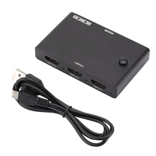 BRIGHTFUFU 4k x 2k Multi Game for Monitor Projector Splitter Input Switch Manual Video Splitter