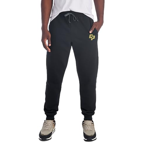 Campus Lab California Polytechnic State University Primary Logo Unisex Jogger Sweatpants with Pockets for Men and Women, Black, Large