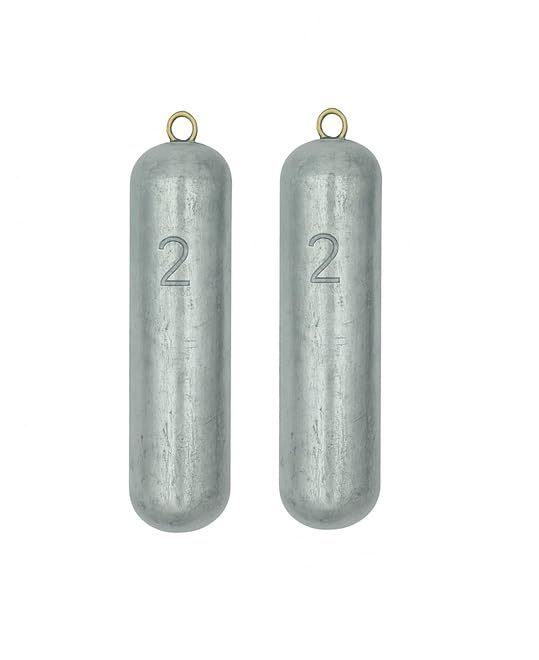 Deep Drop Fishing Lead Weight Sinker, 2lb-5lb Available, Fits in Rodholder, Made in The USA