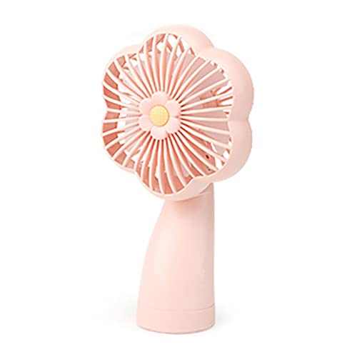 KingbeefLIU Flower Mini Tischventilator Rosa