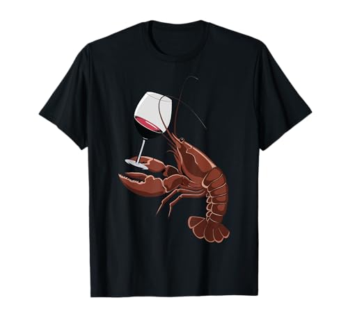 Vino De Langosta Mariscos Vino Tinto Camiseta