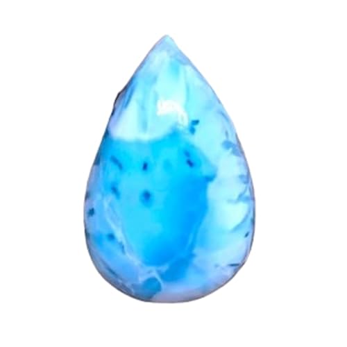 Gemme larimar naturelle 23x15mm pour réparer une bague ou monter un pendentif