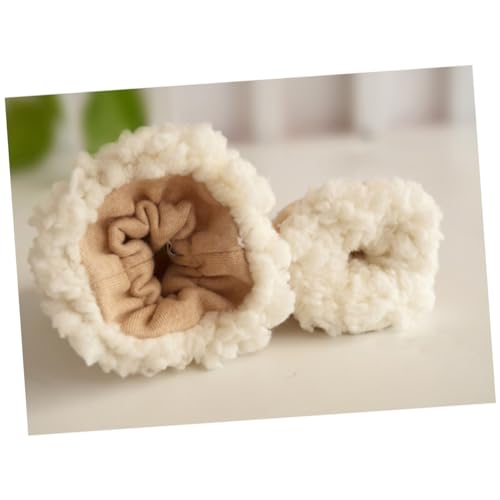 VALICLUD -scratch Mittens Thickened Cotton Boy Girl Gloves for Warmth Autumn Unisex Light Brown Hand Covers for Newborns to Prevent Scratching2