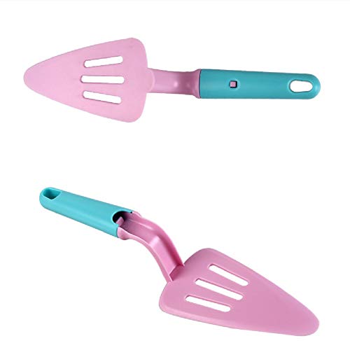 tieoqioan Pala para Pizza Pala para Tartas Empujable Desmontable Corte para Tartas Diseño de Pala Doble Plástico ABS Cocina