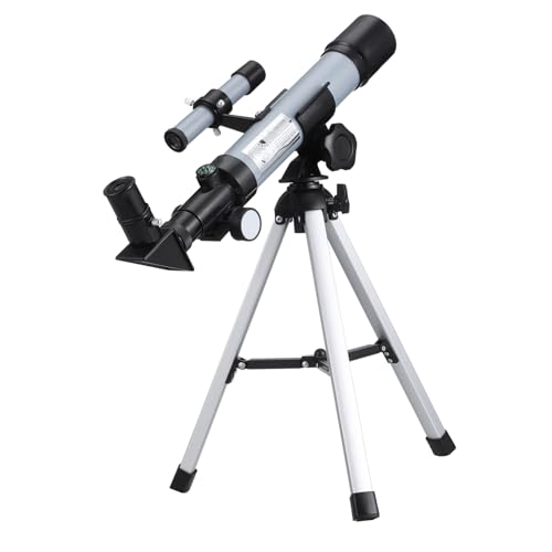 Telescopio Astronomico Scopo Spotting Ragazzo Per Spazio Guardia Guardare Le Stelle Telescopi Rifrattori Abs alto argento