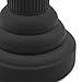 Universal Collapsible Hair Dryer Diffuser, Silicone Blow Dryer Diffuser Attachment Portable Travel Hair Dryer Diffuser for Home Hair Salon, Suitable for Nozzle 1.4 in to 2 in (Black)