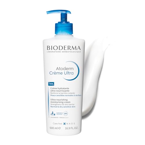 Bioderma Atoderm Cream Ultra, Hydrating Body Moisturizer for Norm...