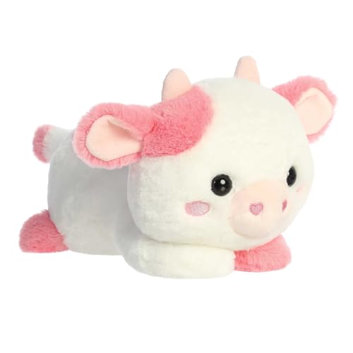 Aurora® Playful Too Cute™ Katelyn Cow™ Stuffed Animal - Adorable Characters for Imaginative Play - Perfect for Birthdays, Adults and Kids All Ages - Pink 11 Inches