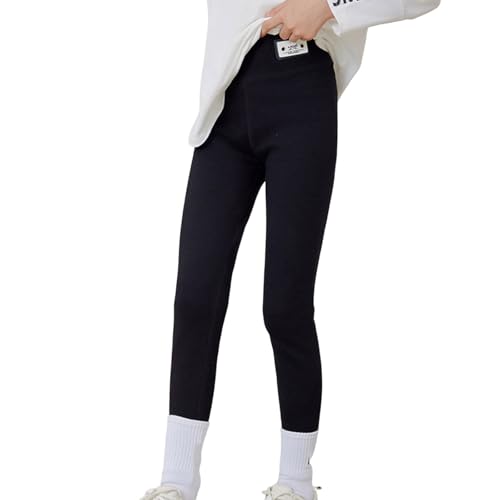 Xiaojmake Girls Casual Sherpa Fleece Lined Warm Leggings Tights Thicken Cotton Heavy Jogger Pants for Winter 2-13T