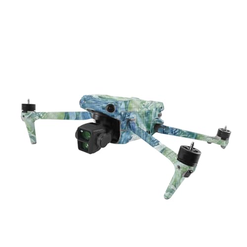 Image of MightySkins Carbon Fiber Skin Compatible with DJI Air 3 - Cyclone Wave | Protective, Durable Textured Carbon Fiber Finish | Easy to Apply