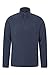 Mountain Warehouse Polaire Hommes Camber - Légère, Veste Respirante, séchage Rapide, Anti-Boulochage, Ventilation supplémentaire - Parfaite pour Marcher, Hiver Bleu Marine L
