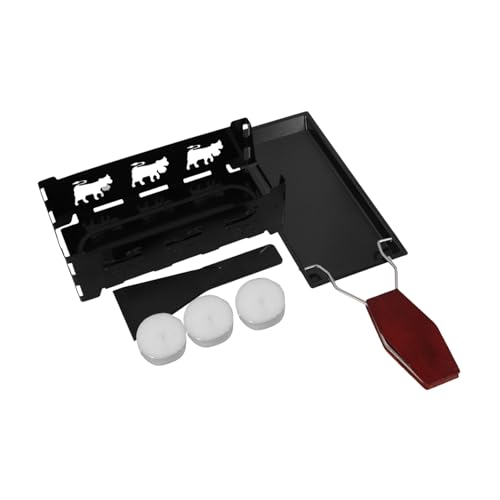 Kisangel 1 Juego Cocinar Pan De Queso Suministros para Acampar Bandeja Sartén para Derretir Queso Plato para Freír a La Plancha Suministros De Cocina Black Vela