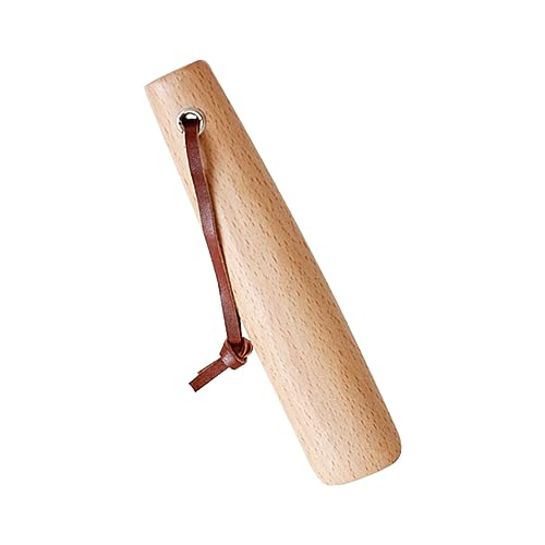 TOVINANNA Calzador de haya herramienta calzador mango largo calzador largo agotador tener puesto levantador de zapatos para el hogar Bocina calzador portatil de madera