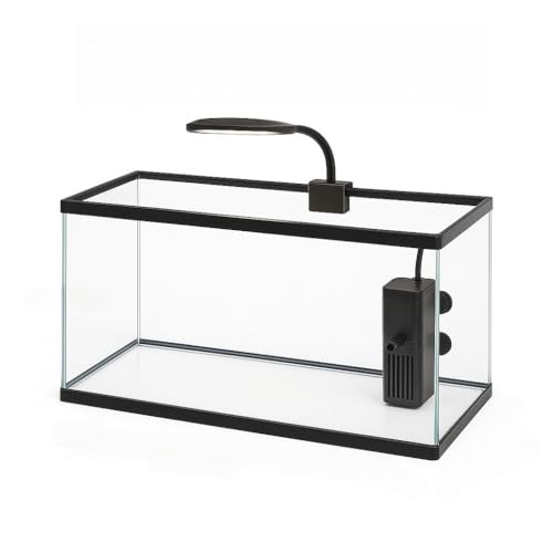 Aquário de 20 litros 40 x 20 x 25 cm Aquário de vidro de 3 mm adequado para peixes ornamentais Decoração para casa (20 litros)