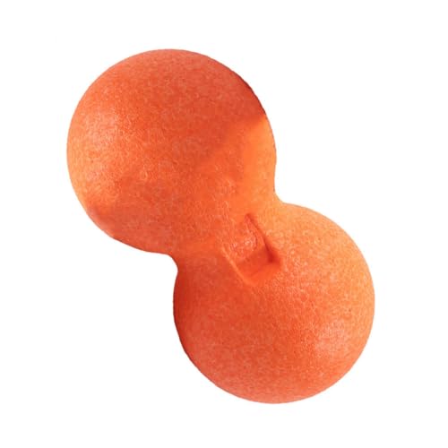 CTIRCHIU Bola de Masaje Doble Movilidad en Epp Color Naranja para Fitness y Alivio Muscular, Herramienta Terapéutica para Cuello, Espalda y Puntos Gatillo, Pelota de Ejercicios de Fitness