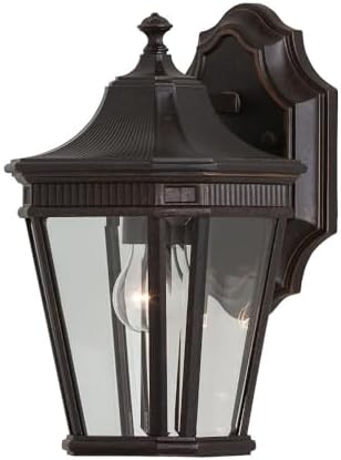 Miniatura 2 de Feiss OL5400GBZ Cotswold Lane - Farol de pared para iluminación de patio al aire libre, bronce, 1 luz (7 pulgadas de ancho x 12 pulgadas de alto)