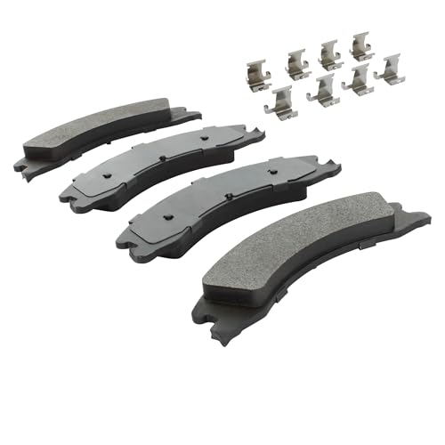 Image of QUALITY-BUILT Rear Semi-Metallic Brake Pads, Premium 1001-1330M, Compatible with 2008-2011 Ford E-450 Super Duty