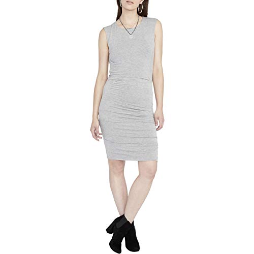 RACHEL Rachel Roy Womens Sleeveless Knee-Length Bodycon Dress Gray L