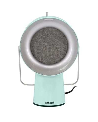 AirHood Wired Range Hood | Portable Kitchen Exhaust Fan with 2 Activated Charcoal Air Filter & Stainless-steel Oil Filter | Easy to Clean - Ideal for Indoor Cooktop Use (Mint Green)