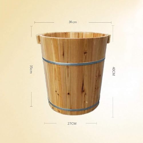 Tina de Masaje para Pies de Madera Sólida 40 cm miniatura 5
