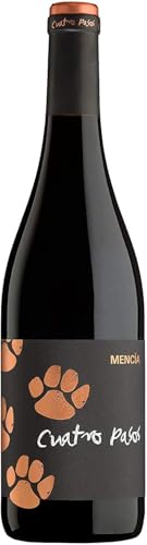 Cuatro Pasos Vino tinto mencía DO Bierzo 750 ml (Paquete de 6)