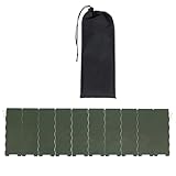 Toyvian Estufa plegable para camping, parabrisas resistente al viento para barbacoa al aire libre con quemador de gas portátil verde para senderismo, picnic, mochileros y camping en coche