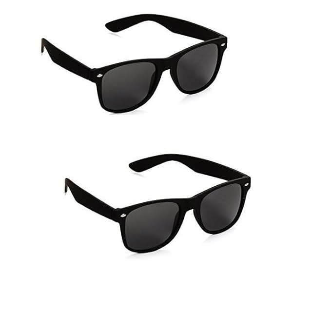 Image of Unisex Stylish Round Sunglasses | TAC Polarized Lens | 100% UV Protection | Men & Women Driving Bikes, Outdoor Sports, Hiking & Travel Eyewear (black sunglass)