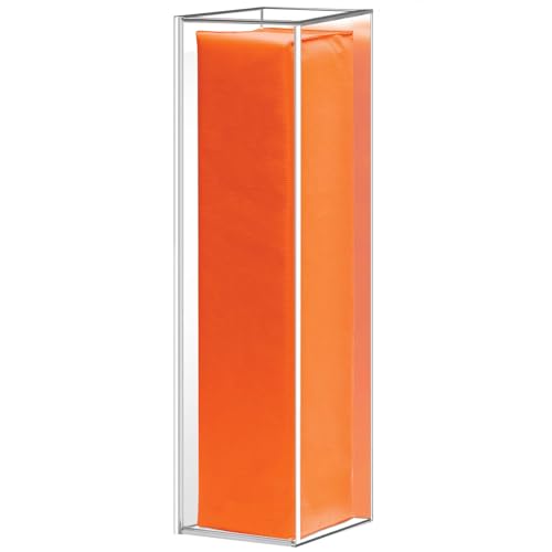 Clear Football End Zone Pylon Display Case with Mirrored, Acrylic Shadow Box for Football End Zone Pylon UV Protecting Game Day, 18.7