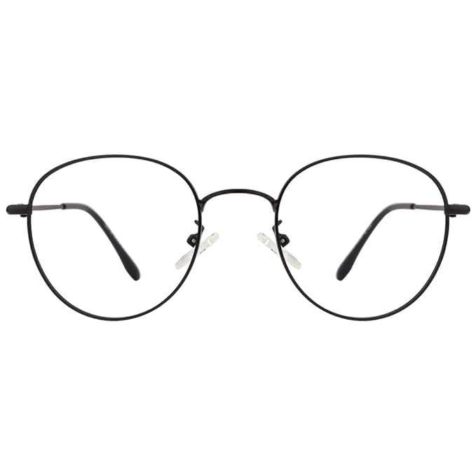Image of Round Shape Blue Cut Antiglare Computer Eyeglasses For Men And Women |Blue Light Filtering Glasses For Computer And Mobile Use | 100% UV Protection | Gold & Silver Rose Gold.