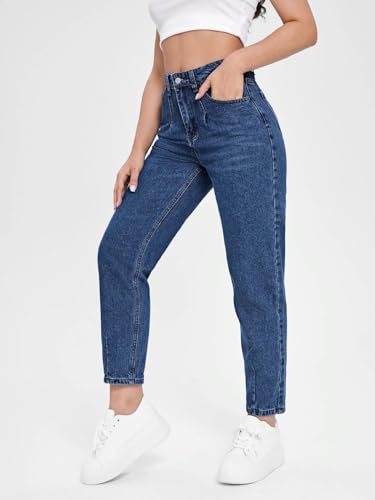Image of KOTTY Women's Relaxed Fit Solid Comfortable and Strechable Ankle Lengrh Jeans