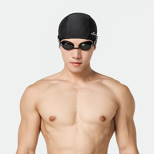 Nabaiji mesh Swim Cap, Nero, Adulto