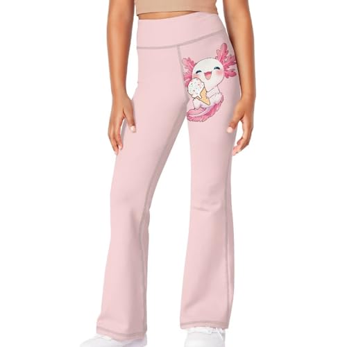 Girls Wide Leg Yoga Leggings for Workouts Fitness Pilates Camping School Daily Wear Skinny Bell Bottoms Pants