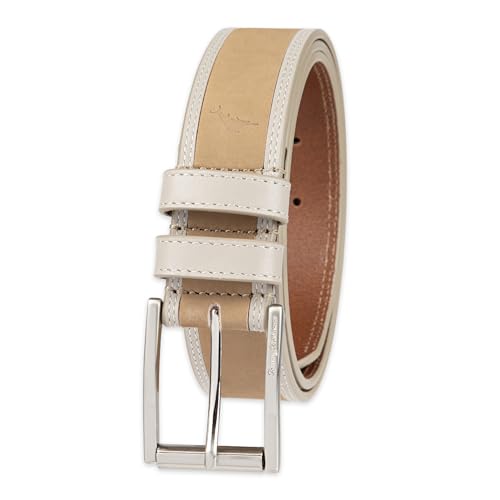 Tommy Bahama Men’s Leather Dress Casual Belt - Everyday Style for Work & Weekend