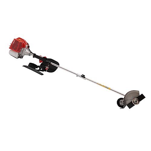 43cc Weed Eater/Wacker Gas Powered 2-Stroke Lawn Edger Grass Trimmer Tools for The Garden and Yard（Red, Silver） -  mignonneshop