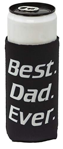Funny Guy Mugs Best Dad Ever Collapsible Neoprene Slim Coolie - Father's Day